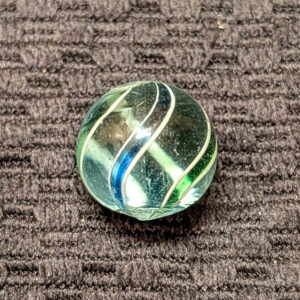 Coreless Swirl w/ Attractive & Uncommon Jelly Blue & Green Outer Ribbons