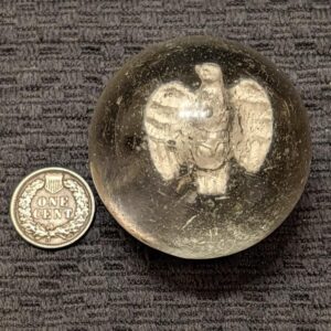 1-7/8" Spread Wings Eagle or Falcon Sulphide - A High Demand HTF Figure!