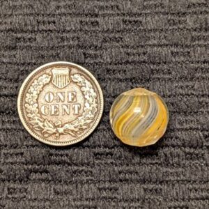 Shrunken Peewee Multicolor Fine Line Joseph's Coat Swirl Under 1/2"