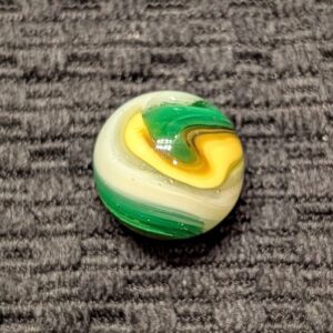 Hybrid Popeye Corkscrew of Yellow, Chocolate Brown & Green