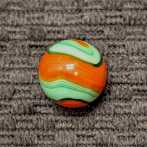Attractive Pistachio Green, Dark Green & Orange 3-Color Corkscrew