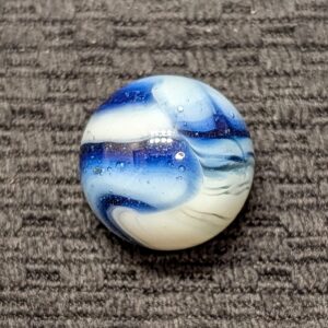 Large Peltier Rainbow of Bubbly Transparent Blue over White
