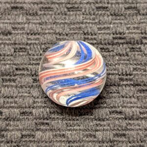Unique 27/32" Complex Design Coreless Swirl w/ Early Period Colors & Strong Twist