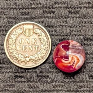 Rare 1/2" Peewee Red CAC Hand-Gathered Slag!