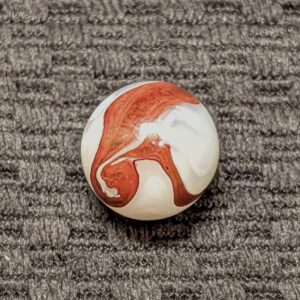 Exceptionally Nice Silver Onyx AKRO Oxblood w/ Great Oxblood Coverage & Pattern