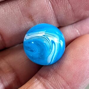 Aqua Peltier Feathered Slag - A Desirable Color
